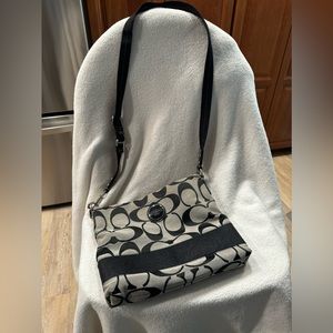 Coach Black and Gray Crossbody Bag